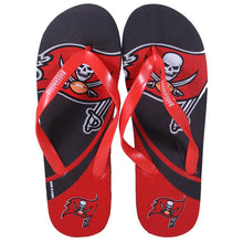 Load image into Gallery viewer, Tampa Bay Buccaneers Big Logo Flip Flops