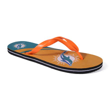 Load image into Gallery viewer, Miami Dolphins Big Logo Flip Flops