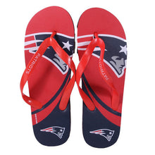 Load image into Gallery viewer, New England Patriots Big Logo Flip Flops