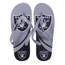 Load image into Gallery viewer, Las Vegas Raiders Big Logo Flip Flops