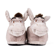 Load image into Gallery viewer, Donkey Cartoon Comfy Animal Slippers