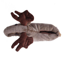 Load image into Gallery viewer, Moose Comfy Animal Slippers