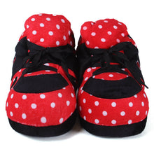 Load image into Gallery viewer, Nebraska Cornhuskers Polka Dot Slippers