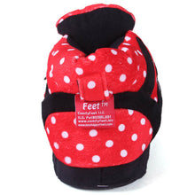 Load image into Gallery viewer, Nebraska Cornhuskers Polka Dot Slippers