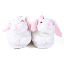 Load image into Gallery viewer, White Bunny Comfy Animal Slippers