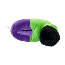 Load image into Gallery viewer, Plush green Hulk house slippers with a non-slip sole