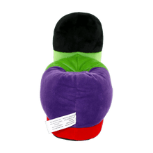 Load image into Gallery viewer, Pair of Hulk slippers in bold green plush, footwear for Marvel fans