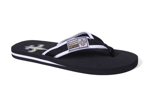 New Orleans Saints Contour Flip Flops
