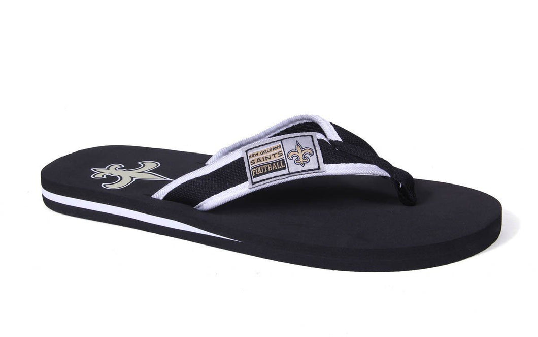 New Orleans Saints Contour Flip Flops