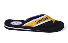 Load image into Gallery viewer, Pittsburgh Steelers Contour Flip Flops
