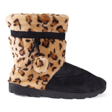 Load image into Gallery viewer, Leopard and Black Micro Boot