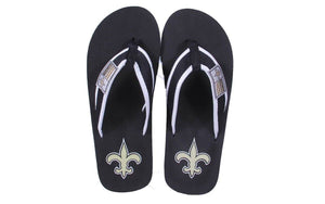 New Orleans Saints Contour Flip Flops