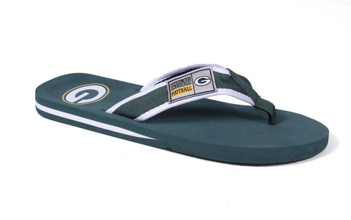 Green Bay Packers Contour Flip Flops
