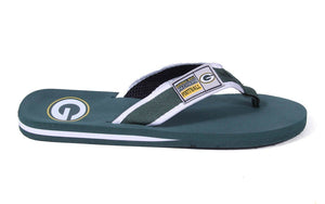 Green Bay Packers Contour Flip Flops