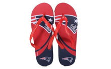 Load image into Gallery viewer, New England Patriots Big Logo Flip Flops