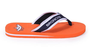 Denver Broncos Contour Flip Flops