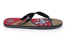 Load image into Gallery viewer, San Francisco 49ers Big Logo Flip Flops