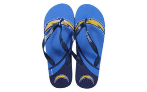Los Angeles Chargers Big Logo Flip Flops