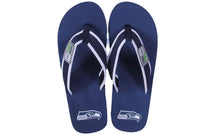 Load image into Gallery viewer, Seattle Seahawks Contour Flip Flops