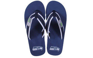 Seattle Seahawks Contour Flip Flops