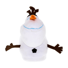 Load image into Gallery viewer, Olaf Disney slippers in ultra-soft plush, cozy winter house shoes