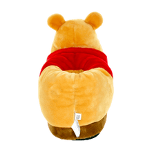 Load image into Gallery viewer, Pair of Winnie the Pooh slippers in soft yellow plush with rounded ears