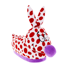 Load image into Gallery viewer, Red &amp; White Woozle Slippers