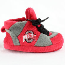 Load image into Gallery viewer, Ohio State Buckeyes Baby Slippers