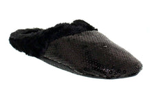 Load image into Gallery viewer, Black Sequin Clog Slippers