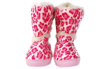 Load image into Gallery viewer, Pink Leopard Slipper Boot