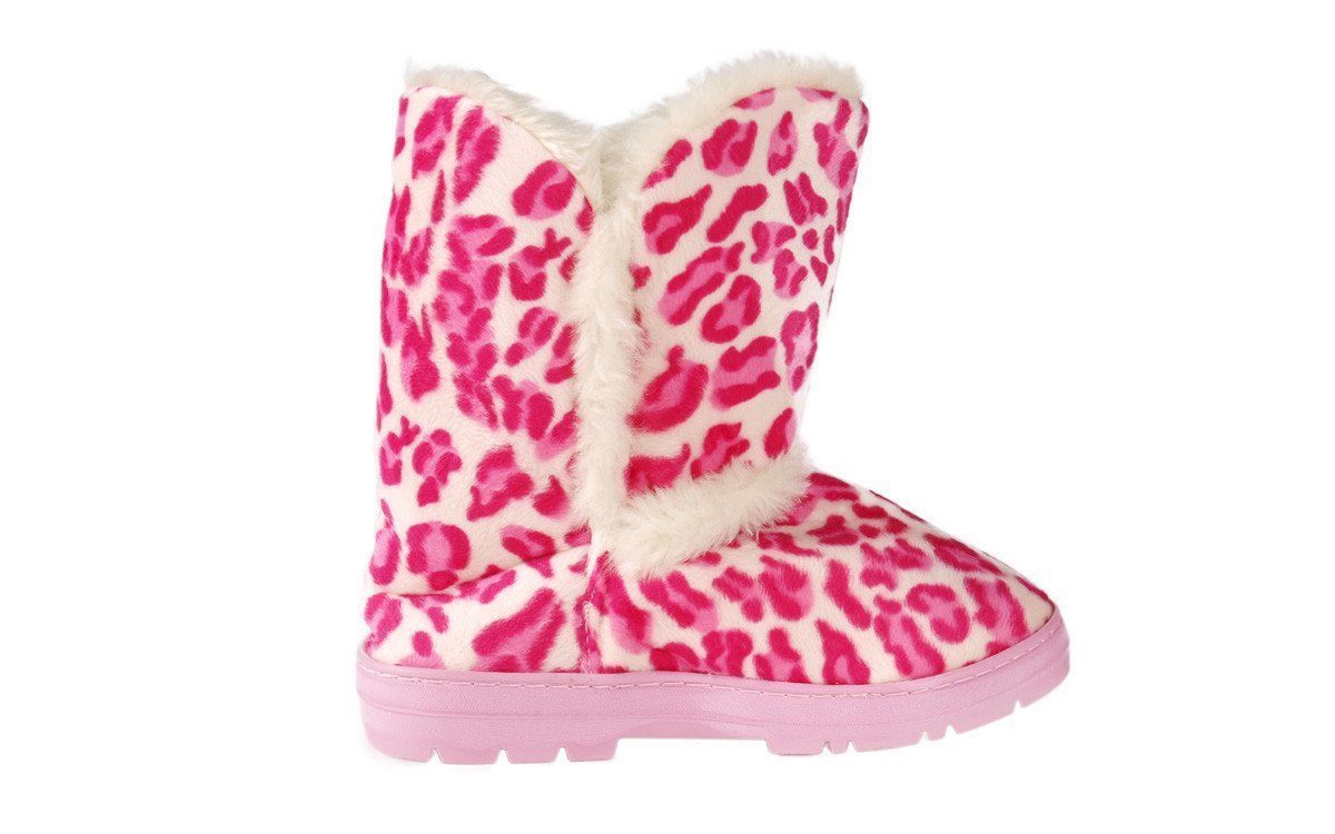Pink Boot Slippers Pink Leopard Slipper Boot – Comfy Feet Slippers