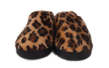 Load image into Gallery viewer, Brown Leopard Clog Slippers