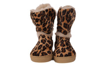 Load image into Gallery viewer, Brown Leopard Slipper Boot