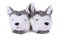 Load image into Gallery viewer, Connecticut Huskies Mascot Slippers