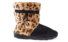 Load image into Gallery viewer, Leopard and Black Micro Boot