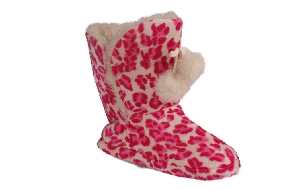 Pink Leopard Moccasin Boot