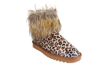 Load image into Gallery viewer, Leopard Faux Fur Boot
