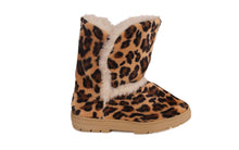 Load image into Gallery viewer, Brown Leopard Slipper Boot