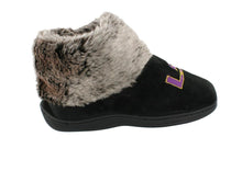 Load image into Gallery viewer, LSU TIgers Faux Sheepskin Furry Top Indoor/Outdoor Slippers
