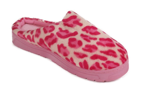 Pink Leopard Clog Scuff