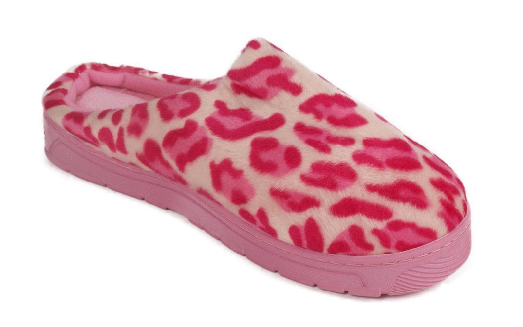 Pink Leopard Clog Scuff