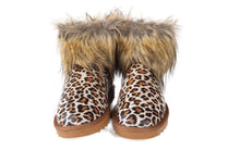 Load image into Gallery viewer, Leopard Faux Fur Boot
