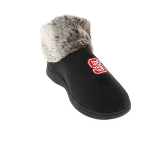 NC State Wolfpack Faux Sheepskin Furry Top Indoor/Outdoor Slippers