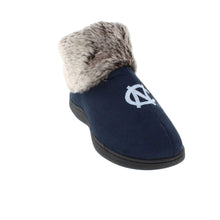 Load image into Gallery viewer, North Carolina Tar Heels Faux Sheepskin Furry Top Indoor/Outdoor Slippers